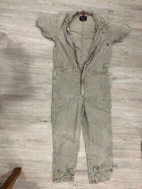 Alpha Industries Beige and Black Logo Interior Label Jacket